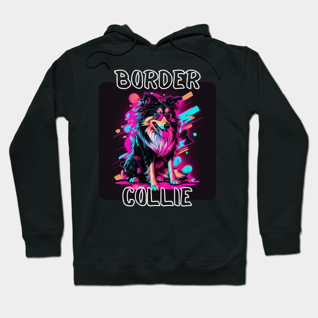 Graffiti Style - Cool Border Collie 4 Hoodie by PD-Store